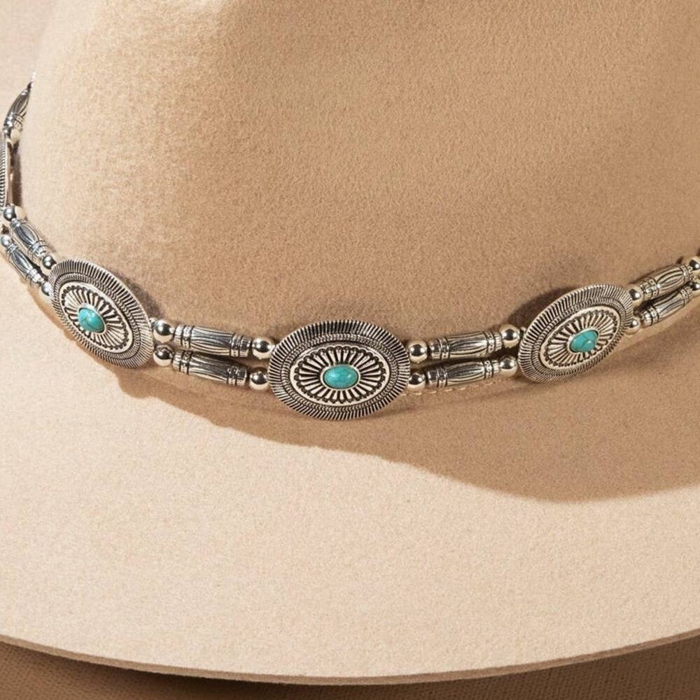 Decorative Western Concho Hat Band